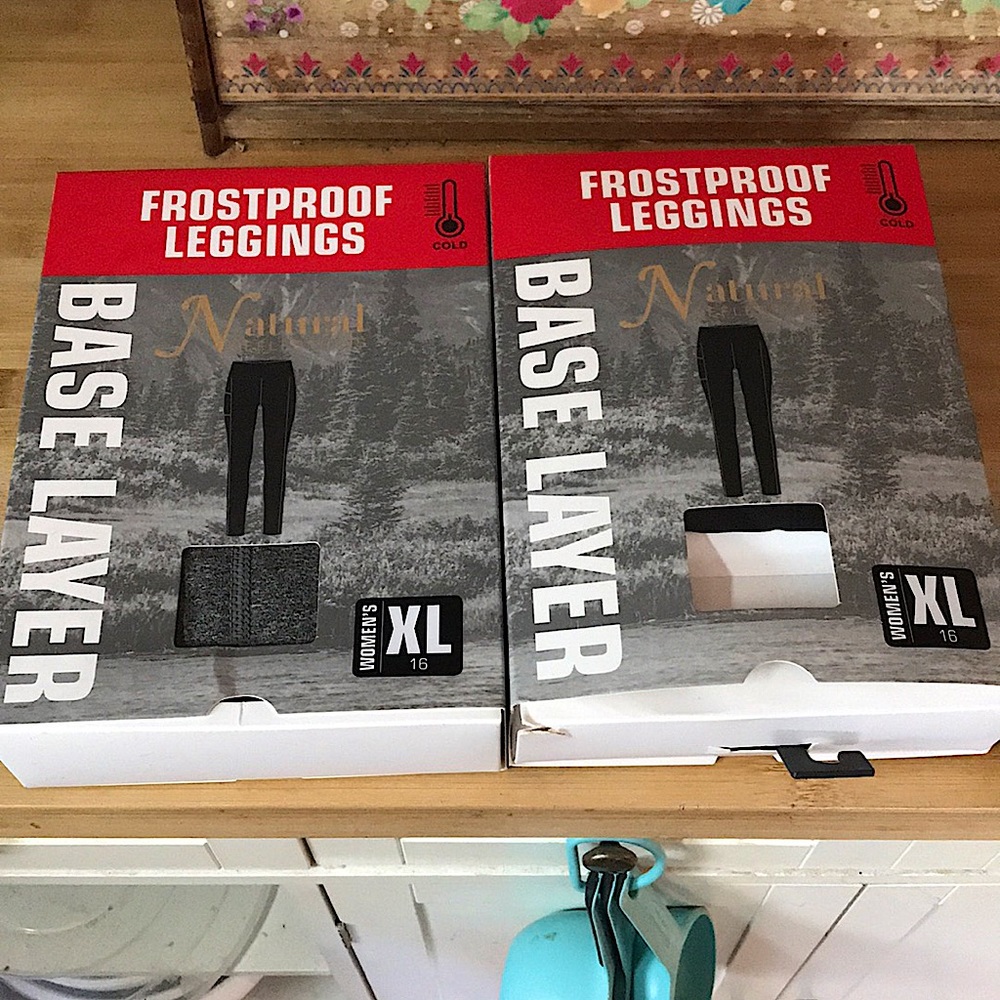 Frost proof leggings black and dark grey